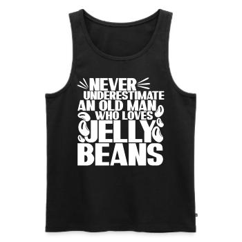 Jelly Sweets Jelly Beans Jelly Bean Candy - Men's Premium Organic Tank Top - black - Front - AI Model Male 178 light (178cm)