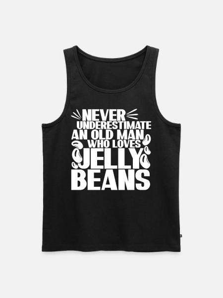 Jelly Slik Jelly Beans Jelly Bean Candy - Herre Premium økologisk tanktop - sort