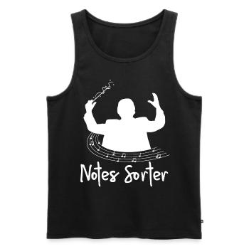 Classical Music Conductor Conducting - Männer Premium Bio Tank Top - Schwarz - Vorne - AI Model Male 178 light (178cm)