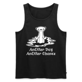 Otter Sea Otter Anotter Otters - Men's Premium Organic Tank Top - black - Front - AI Model Male 178 light (178cm)