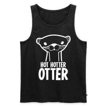 Hotter Otter Otters Sea Otter - Männer Premium Bio Tank Top - Schwarz - Vorne - Michal (187cm)