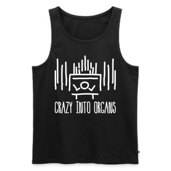 Organist Church Music Organ Player - Men's Premium Organic Tank Top - black - Front - AI Model Male 178 light (178cm)