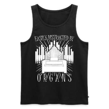 Organ Player Organist Church Music - Men's Premium Organic Tank Top - black - Front - AI Model Male 178 light (178cm)