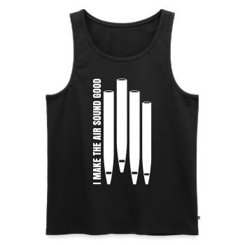 Organ Player Organist Organ Pipes - Men's Premium Organic Tank Top - black - Front - AI Model Male 178 light (178cm)