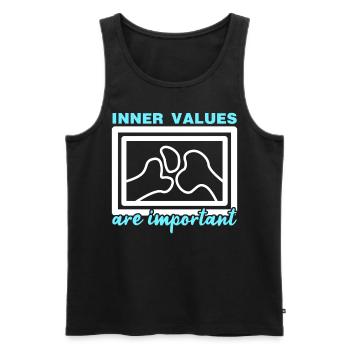 X -ray Bones Radiography Radiology - Männer Premium Bio Tank Top - Schwarz - Vorne - AI Model Male 178 light (178cm)