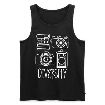 Camera Photographer Photograph Photography - Men's Premium Organic Tank Top - black - Front - Michal (187cm)