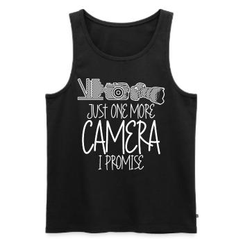 Photo Camera Photographer Photography - Men's Premium Organic Tank Top - black - Front - Michal (187cm)
