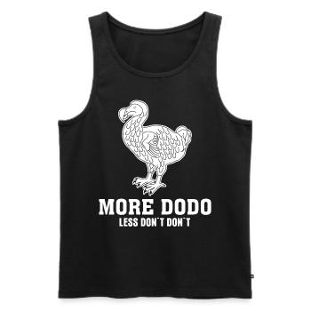 Dodo Blague Dodos - Débardeur bio Premium Homme - noir - Devant - AI Model Male 178 light (178cm)