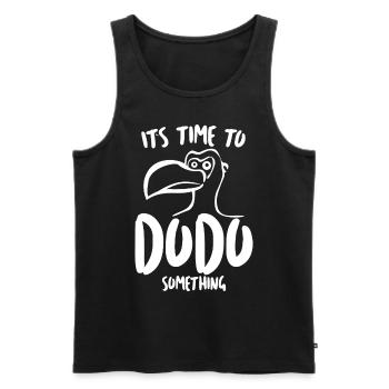 Dodo Dodos drôles - Débardeur bio Premium Homme - noir - Devant - AI Model Male 178 light (178cm)