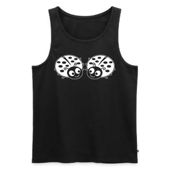 Ladybugs Ladybird Ladybug - Männer Premium Bio Tank Top - Schwarz - Vorne - AI Model Male 178 light (178cm)