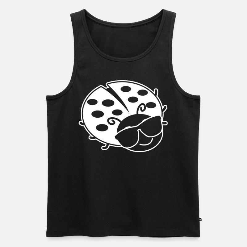 Ladybug Sunglasses Ladybugs - Männer Premium Bio Tank Top - Schwarz