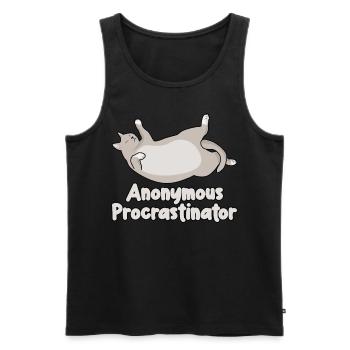 Cat Procrastinators Procrastinating Cats - Männer Premium Bio Tank Top - Schwarz - Vorne - AI Model Male 178 light (178cm)