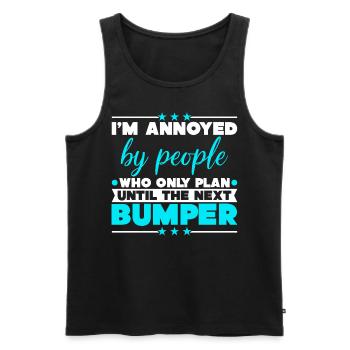 Traffic Rush Hour Driver Commuting - Männer Premium Bio Tank Top - Schwarz - Vorne - AI Model Male 178 light (178cm)