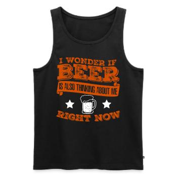 Beer Brewing Craft Beer Malt - Men's Premium Organic Tank Top - black - Front - AI Model Male 178 light (178cm)