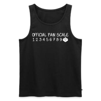 Building Block Pain Building Brick - Männer Premium Bio Tank Top - Schwarz - Vorne - AI Model Male 178 light (178cm)