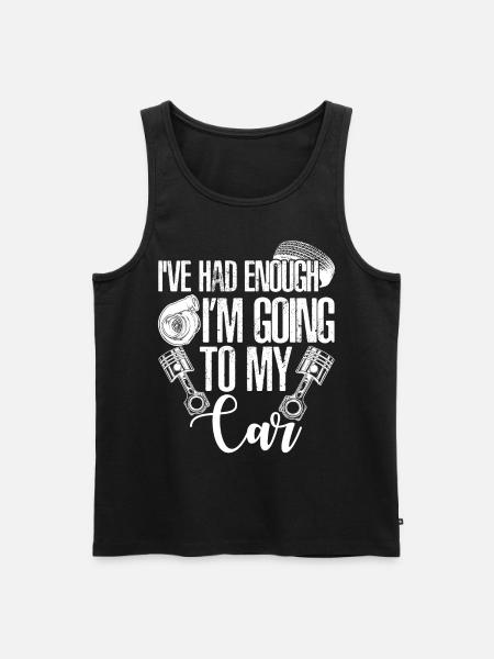 Mechanic Combustion Engine Mechanics Car - Men's Premium Organic Tank Top - black