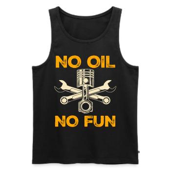 Piston Engine Car Mechanic Combustion - Männer Premium Bio Tank Top - Schwarz - Vorne - Michal (187cm)
