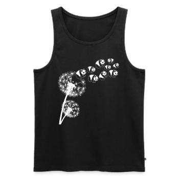 Panda Géant Pissenlit Panda Ours Pandas - Débardeur bio Premium Homme - noir - Devant - AI Model Male 178 light (178cm)
