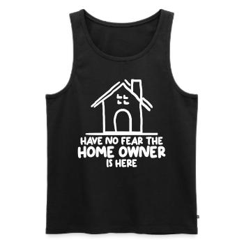 Construction de maison Pendaison de crémaillère du propriétaire - Débardeur bio Premium Homme - noir - Devant - Michal (187cm)