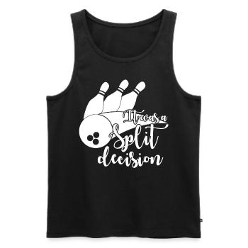 Bowler Bowling Split Bowling Ball - Männer Premium Bio Tank Top - Schwarz - Vorne - Michal (187cm)