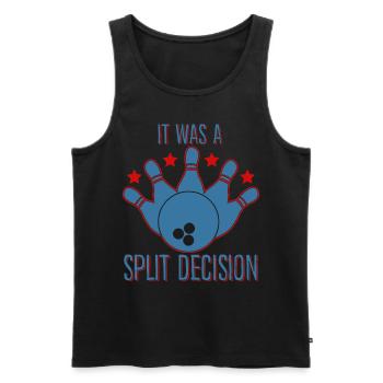 Bowling Ball Bowler Bowling Split - Männer Premium Bio Tank Top - Schwarz - Vorne - Michal (187cm)