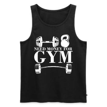 Bodybuilding Bodybuilder Gym Motivation - Men's Premium Organic Tank Top - black - Front - Michal (187cm)