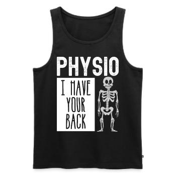 Physiotherapist Physiotherapy Physio - Men's Premium Organic Tank Top - black - Front - AI Model Male 178 light (178cm)