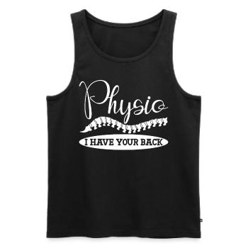 Physiotherapy Physio Physiotherapist - Men's Premium Organic Tank Top - black - Front - AI Model Male 178 light (178cm)