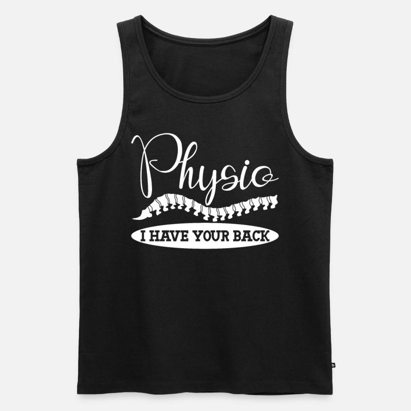 Physiotherapy Physio Physiotherapist - Männer Premium Bio Tank Top - Schwarz
