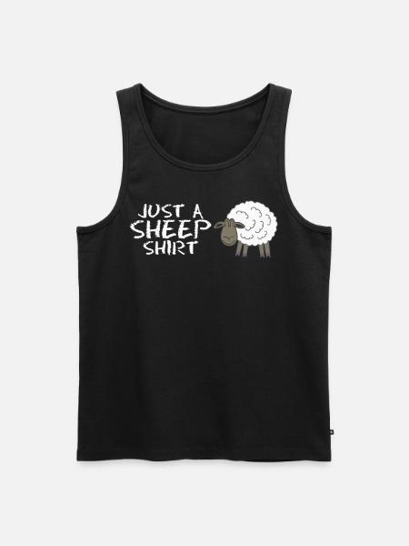 Cheap Farmer Sheep - Men's Premium Organic Tank Top - black