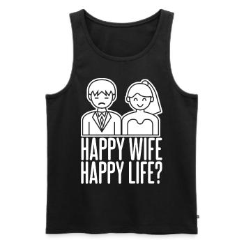 Bride Groom Best Man Wedding Groomsmen - Männer Premium Bio Tank Top - Schwarz - Vorne - Michal (187cm)