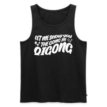 Chigong Qigong Qi Gong Thai Chi - Männer Premium Bio Tank Top - Schwarz - Vorne - AI Model Male 178 light (178cm)