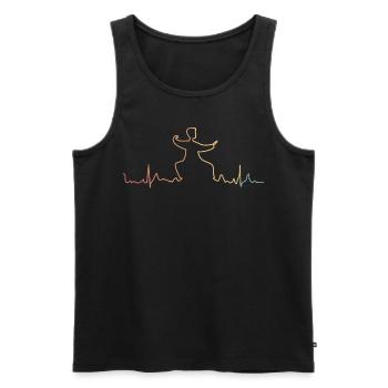 Qigong Retro Thai Chi Chigong Qi Gong - Männer Premium Bio Tank Top - Schwarz - Vorne - AI Model Male 178 light (178cm)