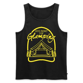 Camping, Glamping, Camping-car, Camping-car, Camping-car - Débardeur bio Premium Homme - noir - Devant - Michal (187cm)