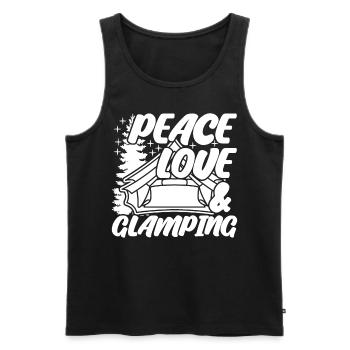 Glamping Camping Camping-car Camping-car - Débardeur bio Premium Homme - noir - Devant - Michal (187cm)