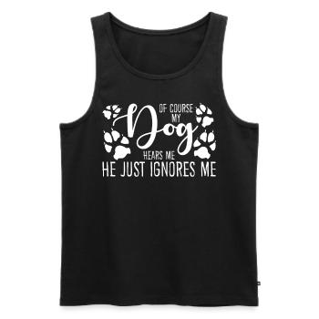 Shepherd Dogs Shepherd White - Men's Premium Organic Tank Top - black - Front - AI Model Male 178 light (178cm)