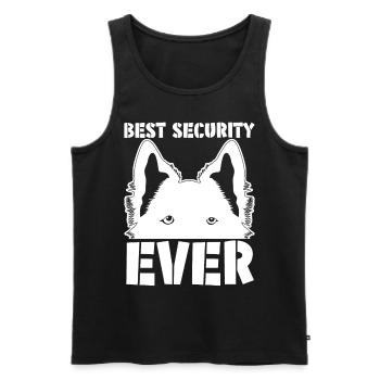 German Shepherd Dogs Dog White Shepherd - Men's Premium Organic Tank Top - black - Front - AI Model Male 178 light (178cm)