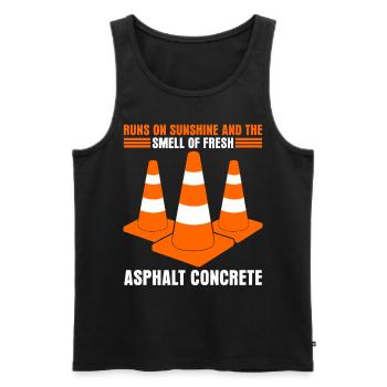Road Attendant Road Keeper Roadbuilder - Men's Premium Organic Tank Top - black - Front - AI Model Male 178 light (178cm)