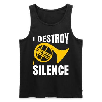 Orchestra French Horn - Männer Premium Bio Tank Top - Schwarz - Vorne - Michal (187cm)