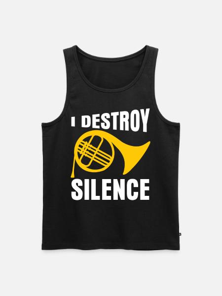Orchestra French Horn - Men's Premium Organic Tank Top - black