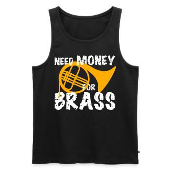 French Horn Orchestra - Männer Premium Bio Tank Top - Schwarz - Vorne - Michal (187cm)