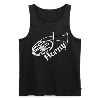 Brass Instrument Orchestra Tenorhorn - Männer Premium Bio Tank Top - Schwarz - Vorne - Michal (187cm)