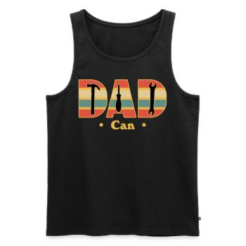 Dad DIY Handyman Workshop Craftsman - Männer Premium Bio Tank Top - Schwarz - Vorne - AI Model Male 178 light (178cm)