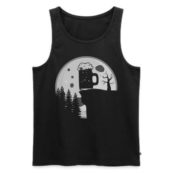 Beer Brewing Home Moon Brewery - Men's Premium Organic Tank Top - black - Front - Michal (187cm)