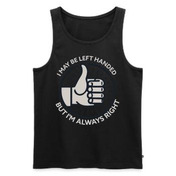Left Handed problems Humoroud Designs - Men's Premium Organic Tank Top - black - Front - AI Model Male 178 light (178cm)