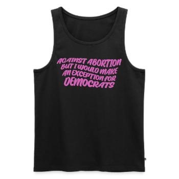 Republican Conservative Patriotism - Men's Premium Organic Tank Top - black - Front - AI Model Male 178 light (178cm)