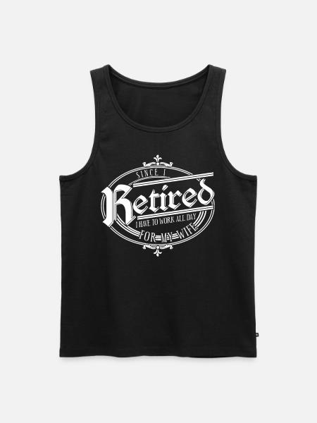 Retirement Pension Pensionier - Men's Premium Organic Tank Top - black