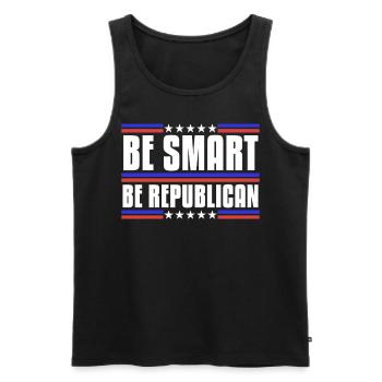 Republicans Conservative Republican Vote - Männer Premium Bio Tank Top - Schwarz - Vorne - AI Model Male 178 light (178cm)