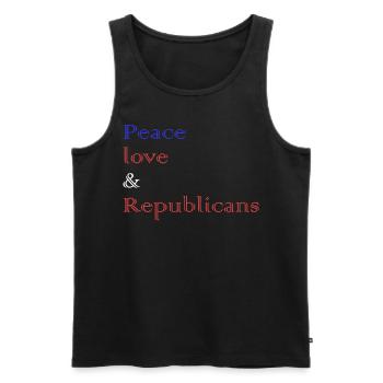 Vote Republicans Conservative Republican - Männer Premium Bio Tank Top - Schwarz - Vorne - AI Model Male 178 light (178cm)