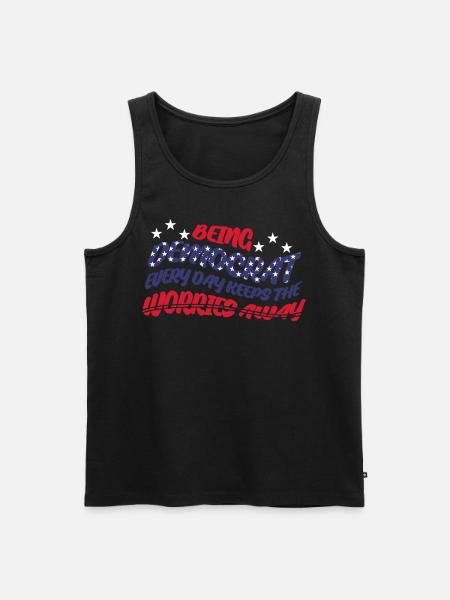 Democrat Democratic Democracy - Men's Premium Organic Tank Top - black